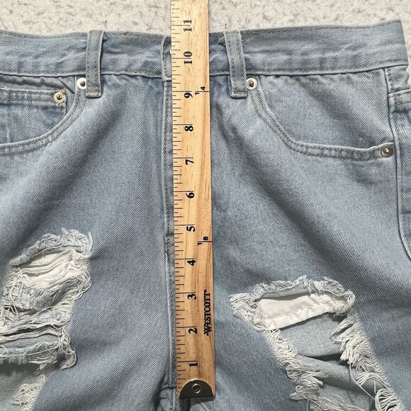 Princess Polly Women’s 4 (28x25) Straight Leg High Rise Ripped Denim Jeans - Picture 9 of 11